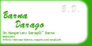 barna darago business card